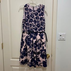 Floral Pink and Blue dress